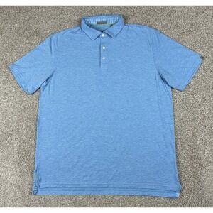 Tasc Polo Shirt Mens Extra Large Blue Performance Stretch Golf‎ Casual Preppy XL